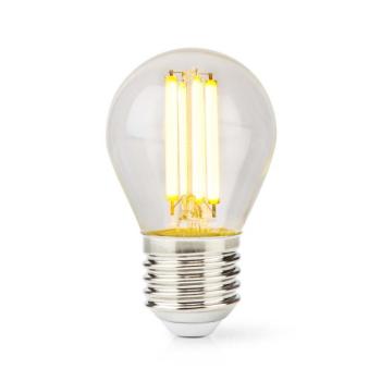 LED izzóval E27 | G45 | 7 W | 806 lm | 2700 K | Meleg Fehér | Retro Stílus | 1 db kép