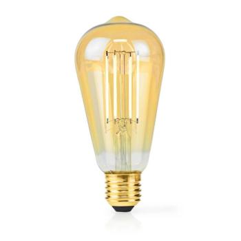 LED izzóval E27 | ST64 | 4.9 W | 470 lm | 2100 K | Állítható fényerõ | Extra Meleg Fehér | Retro Stílus | 1 db kép