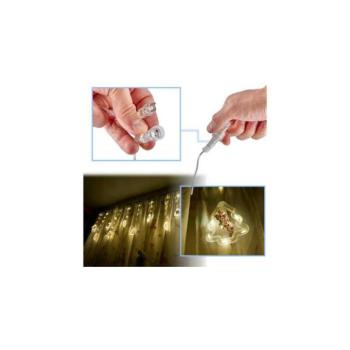 LED karácsonyfa kép függöny lámpák 3m 10 USB izzók kép