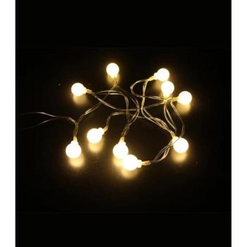 LED Karácsonyi fényfüggöny NATALE-13 10LED 2700K 1m 2xAA IP20 átlátszó, időzítő funkcióval 5620681 VITO kép