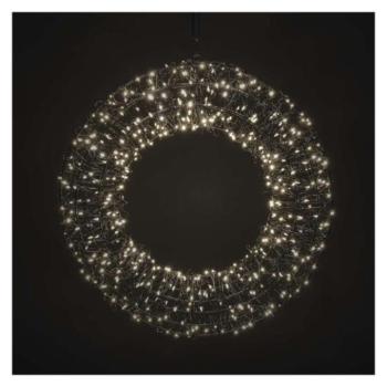 LED karácsonyi koszorú, 480 LED, külső és belső, meleg fehér, IP44, EMOS, DCTW34 kép