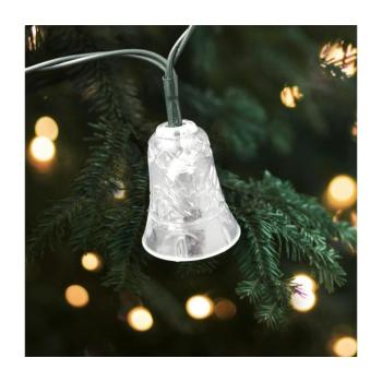 LED karácsonyi kültéri fényfüzér 20xLED/2xAA 2,2 m IP44 többszínű harangocskák 028 0000617 kép