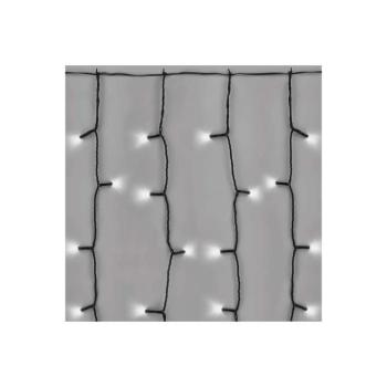 Standard LED sorolható karácsonyi füzér – fényfüggöny, 1x2 m, kültéri, hideg fehér, IP44, EMOS, D1EC01 kép