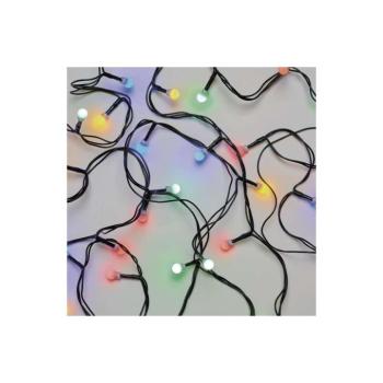 LED karácsonyi fényfüzér, cseresznye – golyók, 20 m, kültéri és beltéri, többszínű, progr., RGB, IP44, EMOS, D5AM06 kép
