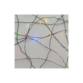 LED karácsonyi nano fényfüzér, zöld, 7,5 m, kültéri és beltéri, többszínű, időzítő, RGB, IP44, EMOS, D3AM02 kép