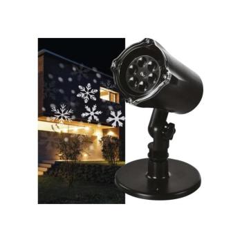 Led projektor , beltéri/kültéri , hideg fehér , mozgó hópehely vetítéssel , IP44 , EMOS kép