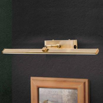 LED képlámpa Suren antik sárgaréz, 50 cm kép