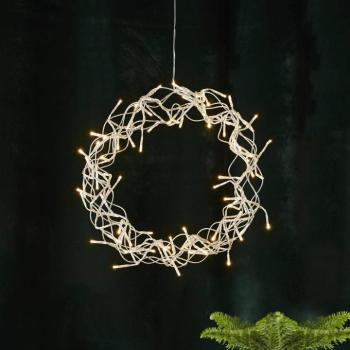 LED koszorú Göndör, meleg fehér, Ø 30 cm kép