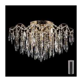 LED kristály mennyezeti lámpa 6xE27/60W + 6xLED/3W, 230V W-E 1627/6+6, ?640*H370 + PILOT kép
