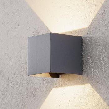 Cube LED kültéri fali világítás, antracit, fém, 10 cm, felfelé/lefelé kép