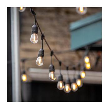 Garland BAJA LED fényfüzér szett 20x1W 20m E27 Kobi Design, 2700K, meleg fehér, 500lm, CRI≥80, IP44, KOBI-002221 kép
