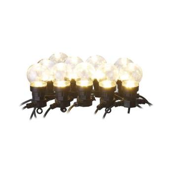 LED kültéri díszfüzér 10×LED/10 m IP44 átlátszó DCPW02 kép