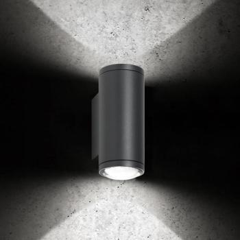 LED kültéri fali lámpa 5156, 2 x 9 W, felfelé & lefelé, grafit, alumínium kép