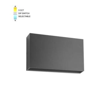 LED kültéri fali lámpa ADRIA-UD1 12W 732/804/780lm 3xCCT IP65 125x200x39 antracit 3230501 VITO kép