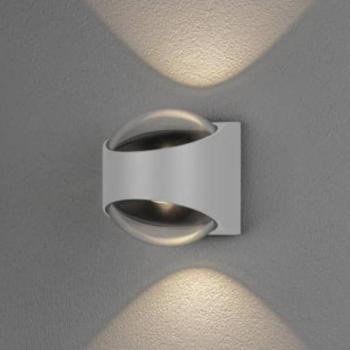 LED kültéri fali lámpa Bitonto 2 izzós fehér kép
