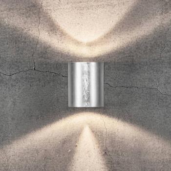 Canto 2 LED kültéri fali világítás, horganyzott, 10 cm, IP44 kép