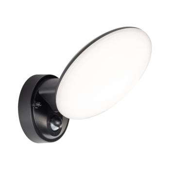 LED kültéri fali lámpa érzékelővel OLAF LED/10W/230V IP44 fekete 333797 kép