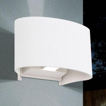 LED kültéri fali lámpa Greta, fel/le, fehér kép
