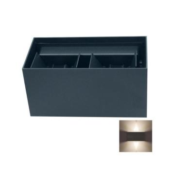 LED Kültéri fali lámpa LED/12W/230V IP54 fekete KIRA DUO BLACK kép