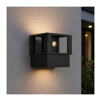 LED kültéri fali lámpa LED/12W/230V IP54 fekete SCD 07 Q kép