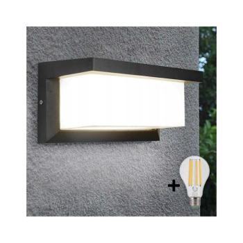 LED Kültéri fali lámpa NEELY 1xE27/9W/230V 3000K IP54 antracit BW0296+BG0286 kép