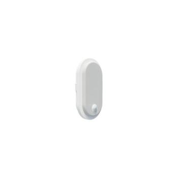 LED kültéri fali lámpatest érzékelővel OVAL LED/10W/230V IP65 fehér PN32300033 kép
