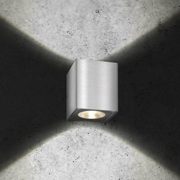 LED kültéri fali világítás 5026, rozsdamentes acél, 11 cm, IP54, fel/le kép
