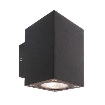 LED kültéri fali világítás Cubodo Double Mini, alumínium, sötét szürke kép
