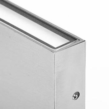 LED kültéri falilámpa CMD 9061, 11 cm, rozsdamentes acél, fel/le, IP54 kép