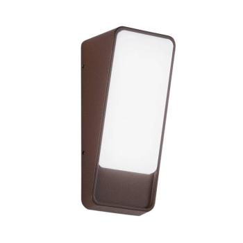 LED kültéri falilámpa Coupe, bronz színű, magasság 20 cm, fém kép