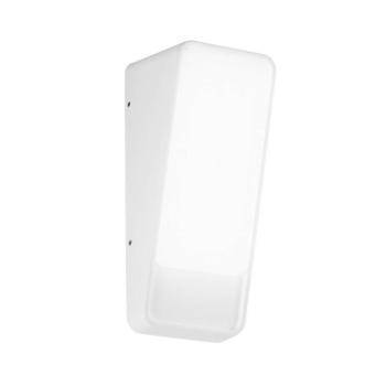 LED kültéri falilámpa Coupe, fehér, magasság 20 cm, fém kép
