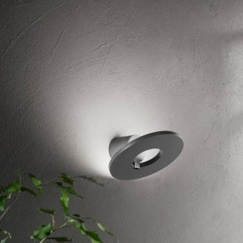 LED kültéri falilámpa Elite, sötét szürke, fém, Ø 24 cm, IP54 kép