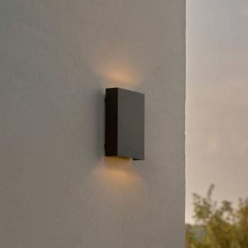 LED kültéri falilámpa Fold Seaside fel/le, 15 x 21 cm, fekete kép