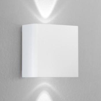 LED kültéri falilámpa KLEIN, fehér, szélesség 11 cm, műanyag kép
