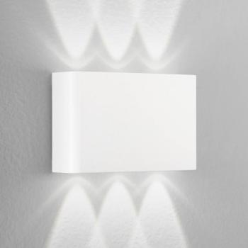LED kültéri falilámpa KLEIN, fehér, szélesség 16 cm, műanyag kép