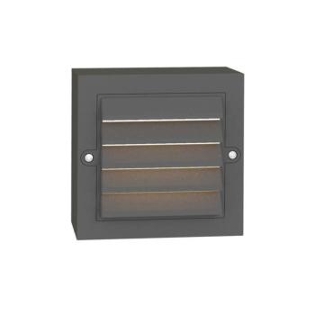 LED kültéri lépcsővilágító lámpa ADRIA ST2G 6W 150lm 4000K (természetes fehér) IP65 135x135x42mm műanyag antracit 3230660 VITO kép