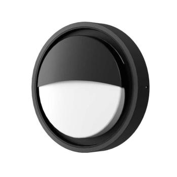 LED kültéri mennyezeti lámpa fekete 24w CRI>80 IP65, 3000K, meleg fehér, 2400 lm, Optonica, 2830 kép