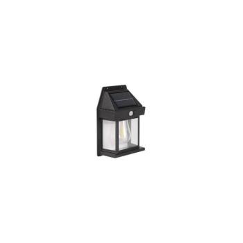 LED kültéri napelemes fali lámpatest érzékelővel LED/1W/3,7V 1200 mAh IP65 SOLAR WALL CASE BULB kép
