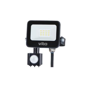 LED kültéri reflektor mozgásérzékelővel SAVA-S 10W 1000lm 6000K (hideg fehér) IP65 3022700 VITO kép