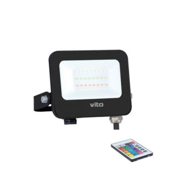 LED kültéri reflektor SAVA 20W RGBW 2000lm IP65 IK08 3022565 VITO kép