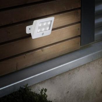 LED kültéri spot Kollig érzékelővel, IP54, fehér kép