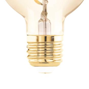 LED lámpa E27 4W G60 2,000K izzószál borostyán színű, fényerőszabályozható kép