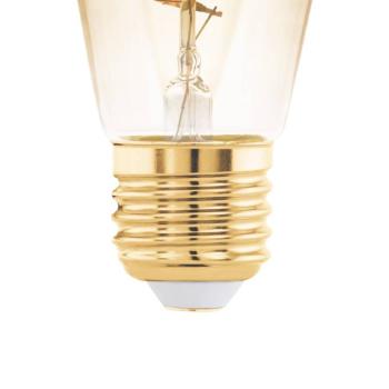 LED lámpa E27 4W ST48 2,000K izzószálas borostyánsárga dim kép