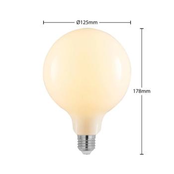 G125 E27 LED izzó, 6 W, 2700 K, opál, dimmelhető kép