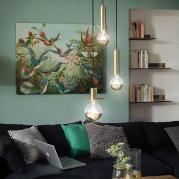 LED lámpa E27 G125 827 6.5W Fej tükör arany kép