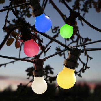 LED lámpa E27 tündérfényekhez, törésbiztos, sárga színű kép