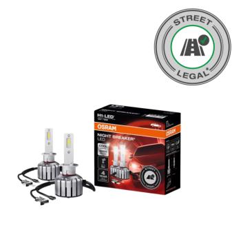 LED lámpa , égő , autó izzó , fényszóró , 2 db-os csomag , H1 , 16 Watt , hideg fehér , OSRAM LEDriving , NIGHT BREAKER , Street legal kép