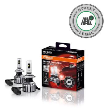 LED lámpa , égő , autó izzó , fényszóró , 2 db-os csomag , H7 , 16W , hideg fehér , OSRAM LEDriving , NIGHT BREAKER , GEN2 , Street legal kép