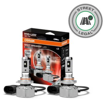 LED lámpa , égő , autó izzó , fényszóró , ködfényszóró , 2 db-os csomag , H10 , 7Watt , hideg fehér , OSRAM LEDriving , SMART , NIGHT BREAKER , Street legal kép
