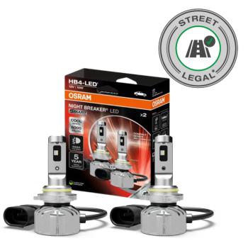 LED lámpa , égő , autó izzó , fényszóró , ködfényszóró , 2 db-os csomag , HB4 , 12Watt , hideg fehér , OSRAM LEDriving , SMART , NIGHT BREAKER , Street legal kép